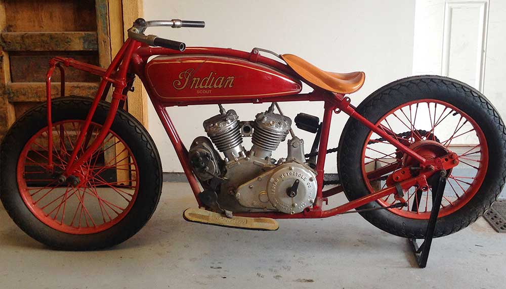 Sandy 1928 Indian Scout motorcycle